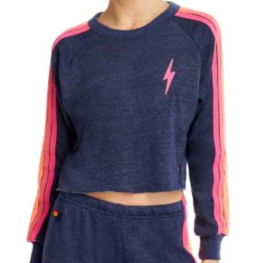 Aviator nation preppy top electric striped ⚡️ tweens and teens